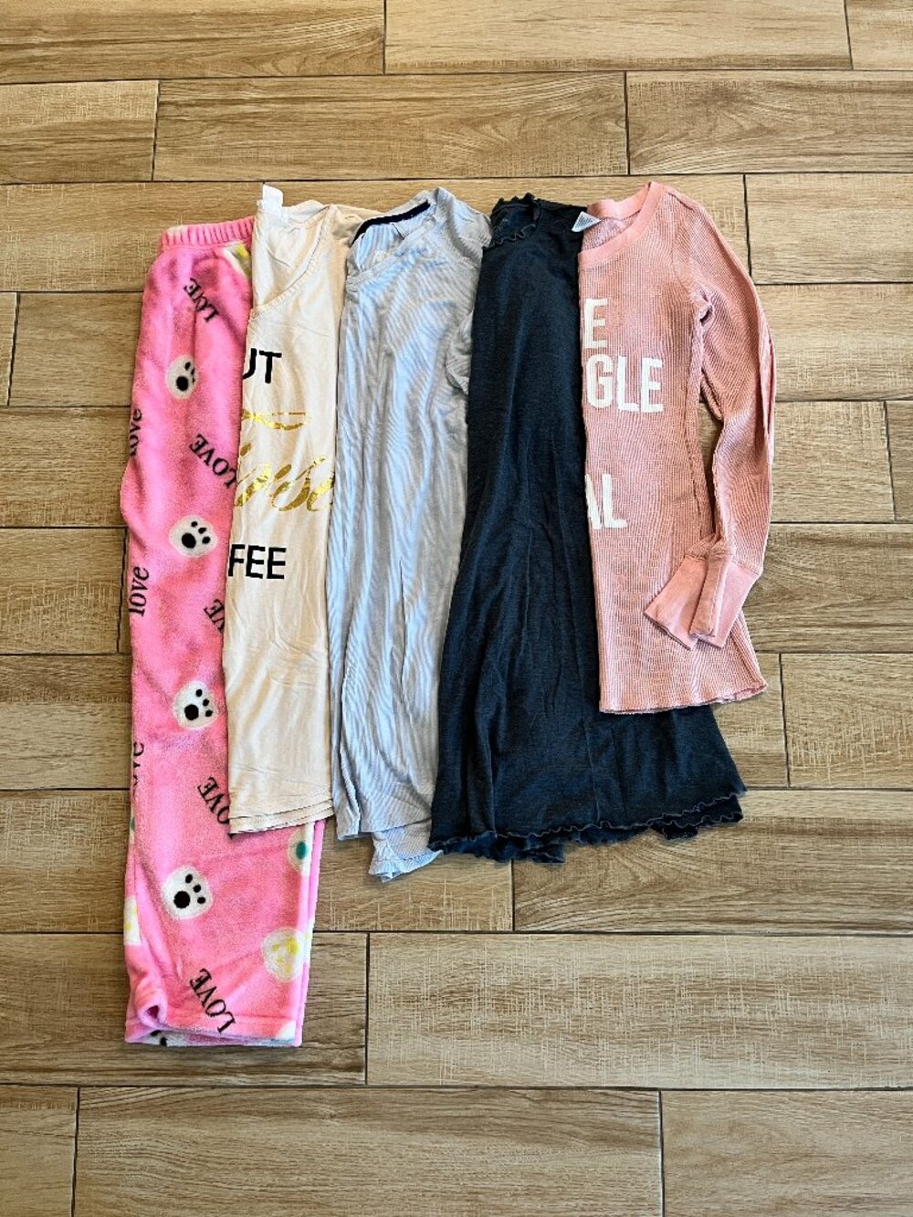 Womens Bundle of 5 Pajama Items - XS